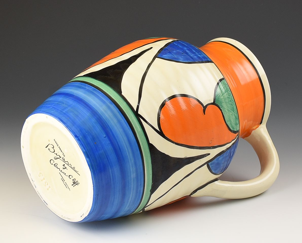 Clarice Cliff DOUBLE V ISIS JUG C.1930
